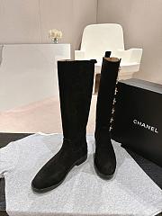 Chanel Black Suede Boot - 4