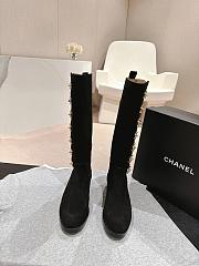 Chanel Black Suede Boot - 3