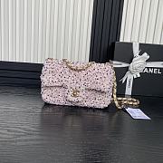 Chanel Evening Bag Sequins Gold White & Silver 20cm - 1