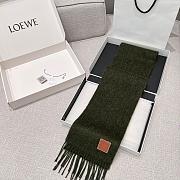 Loewe Green Scarf 185x23cm - 1