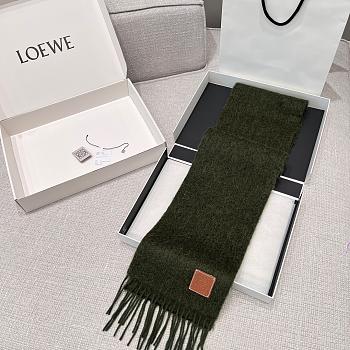 Loewe Green Scarf 185x23cm