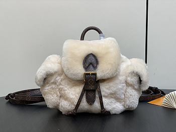 Louis Vuitton LV Nano Teddy Backpack White 25x16.5x13cm