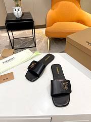 Burberry Black Slides - 4