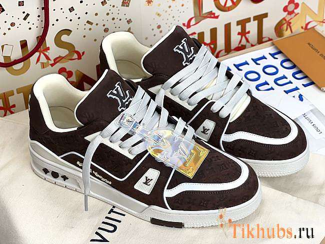 Louis Vuitton LV Trainer Brown Sneaker - 1