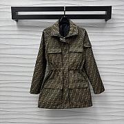 Fendi Blouson Brown FF Canvas Jacket - 1