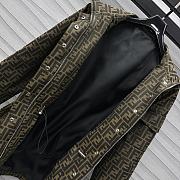 Fendi Blouson Brown FF Canvas Jacket - 2