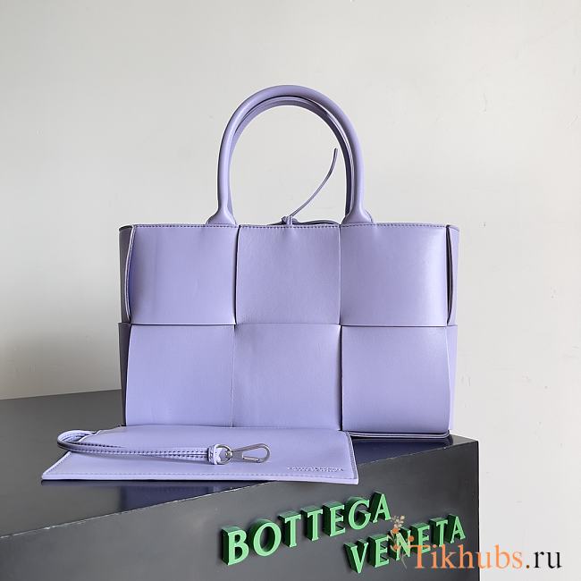 Bottega Veneta Small Arco Tote Bag Purple 30x20x11.5cm - 1