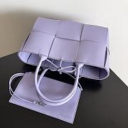 Bottega Veneta Small Arco Tote Bag Purple 30x20x11.5cm - 5