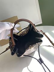 Burberry Monogram E-Canvas Bucket Bag 16x15x17.5cm - 4