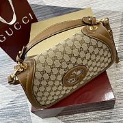 Gucci Blondie Medium Top Handle Bag Dark Brown 32x17x10cm - 3