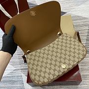 Gucci Blondie Medium Top Handle Bag Dark Brown 32x17x10cm - 4