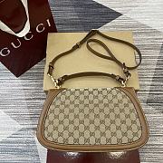 Gucci Blondie Medium Top Handle Bag Dark Brown 32x17x10cm - 2