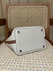 Hermes Picotin 18 White Brown Bag 18x13x9cm - 4