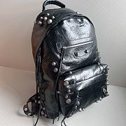 Balenciaga Le Cagole Backpack Black Arena Lambskin 48x33x9cm - 4