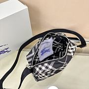 Burberry Check Crossbody Bag Black 25x12x18cm - 5