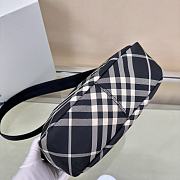 Burberry Check Crossbody Bag Black 25x12x18cm - 4