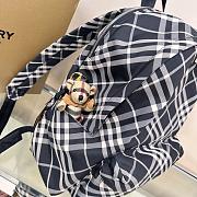 Burberry Check Backpack Black 35x14x41cm - 3