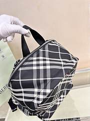 Burberry Check Backpack Black 35x14x41cm - 4