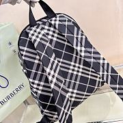 Burberry Check Backpack Black 35x14x41cm - 5