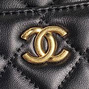 Chanel Mini Camera Case Lambskin Gold Black 18x12x7cm - 5