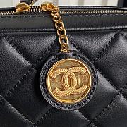 Chanel Mini Camera Case Lambskin Gold Black 18x12x7cm - 2