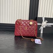 Chanel Camera Case Burgundy Bag 24cm - 1