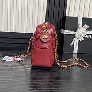 Chanel Camera Case Burgundy Bag 24cm - 5