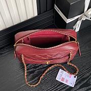 Chanel Camera Case Burgundy Bag 24cm - 4