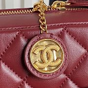 Chanel Camera Case Burgundy Bag 24cm - 3