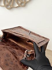 Chanel Flap Bag Brown 26x11x23cm - 4