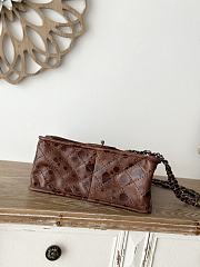 Chanel Flap Bag Brown 26x11x23cm - 3