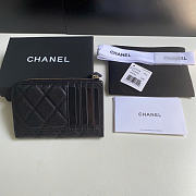 Chanel Card Holder Black Caviar Gold 12x7.5x2.5cm - 4