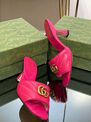 Gucci Double GG Marmont Fuchsia Pink 7.5cm - 4