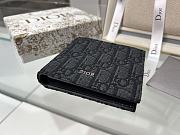 Dior Wallet Black Oblique 11.5x9.5cm - 4