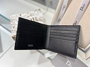 Dior Wallet Black Oblique 11.5x9.5cm - 3