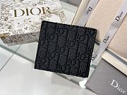 Dior Wallet Black Oblique 11.5x9.5cm - 2