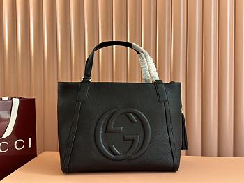 Gucci Soho Small Top Handle Bag Black 26x23x13.5cm