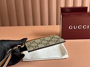 Gucci GG Emblem Card Case With Strap 10x7cm - 5