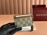 Gucci GG Emblem Card Case With Strap 10x7cm - 4