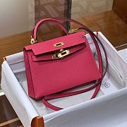 Hermes Mini Kelly Pink Gold Epsom 19cm - 2