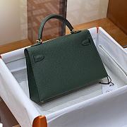 Hermes Mini Kelly Dark Green Gold 19cm - 4