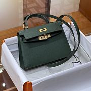 Hermes Mini Kelly Dark Green Gold 19cm - 3