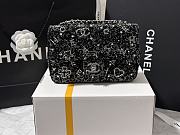 Chanel Flap Bag Sequins Black 20cm - 1