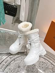 Louis Vuitton LV Ruby Flat Ankle Boot White - 1