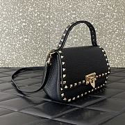 Valentino Garavani Bag Rockstud Black 22x15x9cm - 3