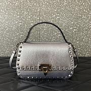 Valentino Garavani Bag Rockstud Silver 22x15x9cm - 1