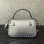 Valentino Garavani Bag Rockstud Silver 22x15x9cm - 4