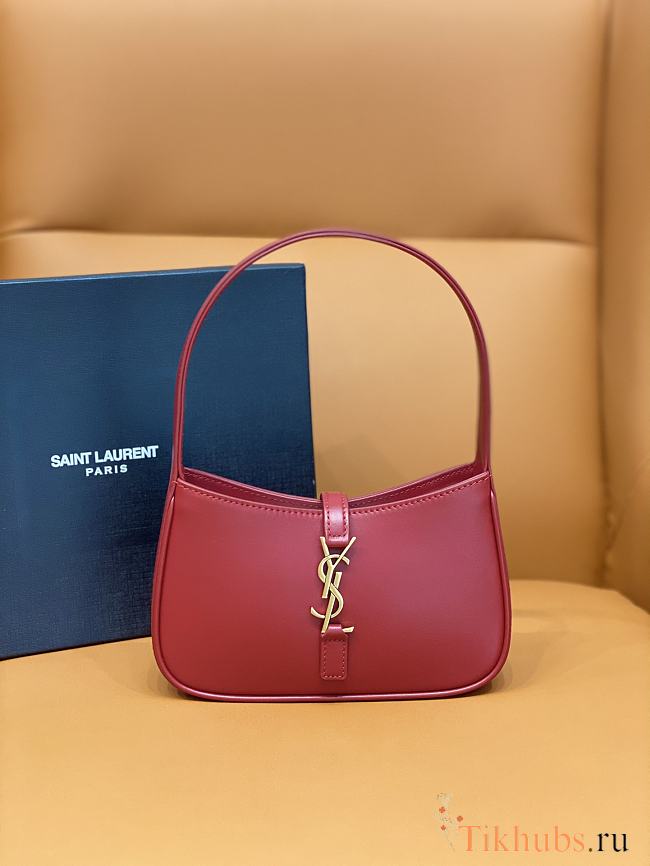 YSL Mini Le 5 A 7 Bag Red 19x11.5x4.5cm - 1