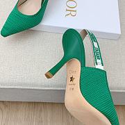 Dior J’adior Slingback Pump Green Fabric 9.5cm - 5