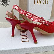 Dior J’adior Slingback Pump Red Fabric 9.5cm - 4